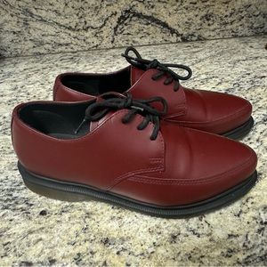 De. Martens Willie’s cherry red…size 6 men but fit size 7.5 in women